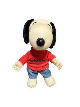 Snoopy Rubber Doll - Body Slightly Discolored With Color Transfer Under One Ear/Not Seen When Ear Down - Pants Faded On Front - snoopn4pnuts.com
