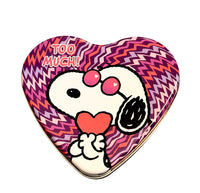 Snoopy Joe Cool Heart-Shaped Tin (Empty)
