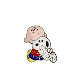 Charlie Brown and Snoopy Enamel Pin