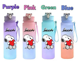 Snoopy Large Capacity Water Bottle With Removable Wrist Strap - Snoopy’s Heart - snoopn4pnuts.com