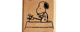 Peanuts Rubber Stamp - Snoopy Literary Ace - snoopn4pnuts.com