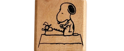 Peanuts Rubber Stamp - Snoopy Literary Ace - snoopn4pnuts.com