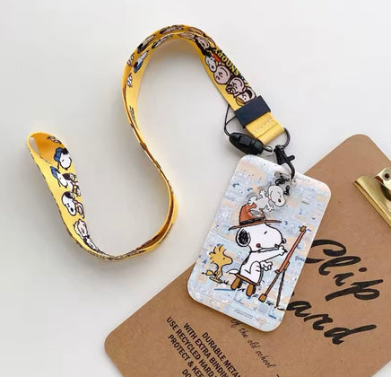 Snoopy Photo ID Case With Removable Lanyard - Great For Teachers, Students, Business and Medical Personnel, Etc. - snoopn4pnuts.com