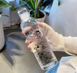 Peanuts Clear Acrylic Water Bottle - snoopn4pnuts.com