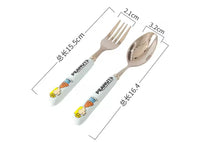 Peanut Stainless Steel and Melamine Silverware Set