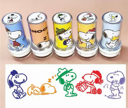 Snoopy 2 - Piece Self - Inking Stamp - PLUS FREE REFILL BOTTLE OF INK! - snoopn4pnuts.com