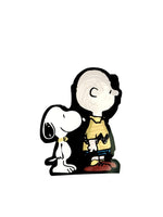 Snoopy Plastic Lenticular Sticker (6" High!) - 3-Way Feature: Snoopy With Linus/Charlie Brown/Lucy