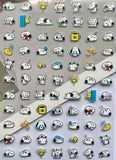 Peanuts Clear-Backed Mini Sticker Set - Snoopy and Woodstock