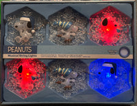Snoopy Snowflake - Shaped MUSICAL String Lights With Flashing LED Colors - snoopn4pnuts.com