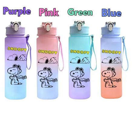 Snoopy Large Capacity Water Bottle With Removable Wrist Strap - Flying Ace - snoopn4pnuts.com