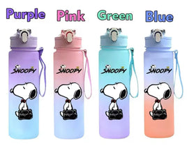 Snoopy Large Capacity Water Bottle With Removable Wrist Strap - Snoopy With Briefcase - snoopn4pnuts.com