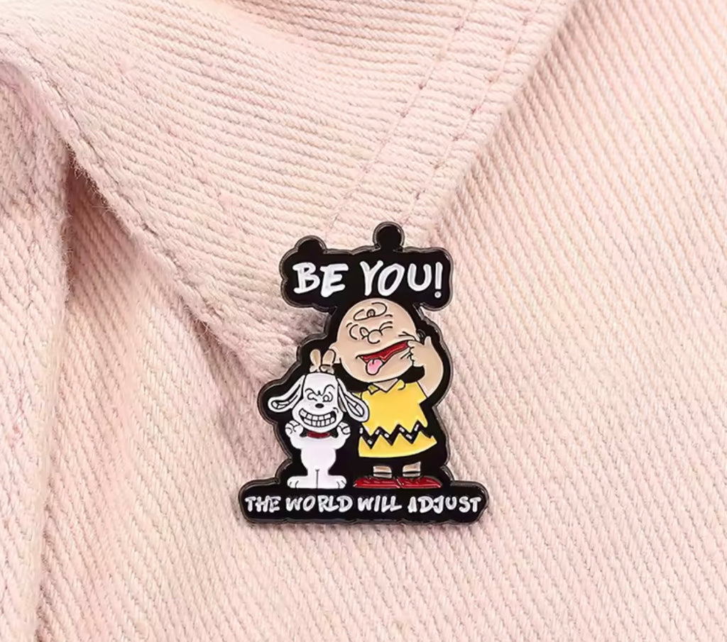 Charlie Brown And Snoopy Enamel Pin - BE YOU!