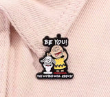 Charlie Brown And Snoopy Enamel Pin - BE YOU!