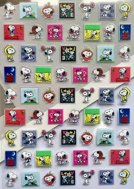 Peanuts Clear - Backed Mini Sticker Set - Snoopy Activities - snoopn4pnuts.com