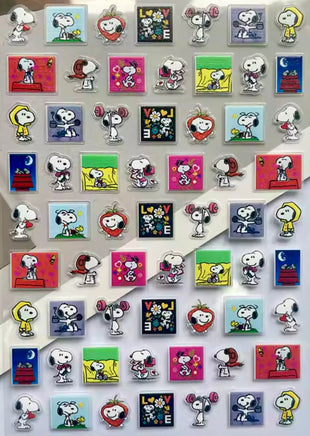 Peanuts Clear - Backed Mini Sticker Set - Snoopy Activities - snoopn4pnuts.com