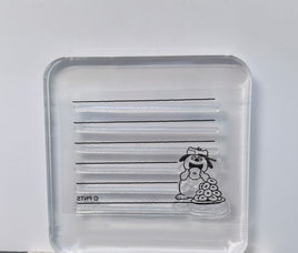 Peanuts Clear Vinyl Stamp On Thick Acrylic Block - Olaf's Memo List (Great For Making Grocery List, Reminder List, Etc.!)