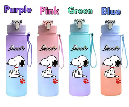 Snoopy Large Capacity Water Bottle With Removable Wrist Strap - Snoopy Sitting - snoopn4pnuts.com