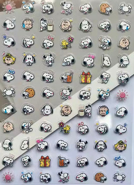 Peanuts Clear - Backed Mini Sticker Set - snoopn4pnuts.com