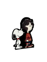 Snoopy Plastic Lenticular Sticker (6" High!) - 3-Way Feature: Snoopy With Linus/Charlie Brown/Lucy