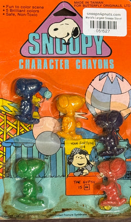 Snoopy-Shaped Crayons (Package Discolored Along Bottom)