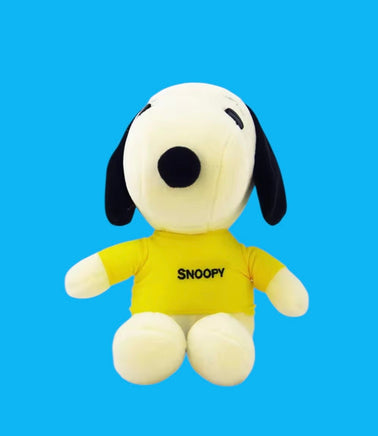 Snoopy Hanging Doll With Tethered Suction Cup - Yellow Shirt - snoopn4pnuts.com