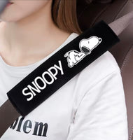 Snoopy Plush Seat Belt Pad Set