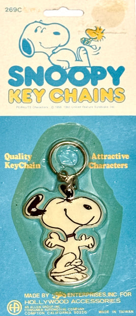 Aviva Key Chain - SNOOPY DANCING (Hang Card Discolored) - snoopn4pnuts.com