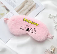 Snoopy Plush and Satin Sleep Mask