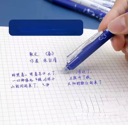 Peanuts Fine Point Retractable Ballpoint Pen With Erasable Ink (You Pick Color and We Pick Design) - snoopn4pnuts.com
