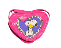 Snoopy Vinyl Heart-Shaped Shoulder Purse - On Sale!