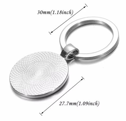 Peanuts Glass and Metal Key Chain - Schroeder - snoopn4pnuts.com