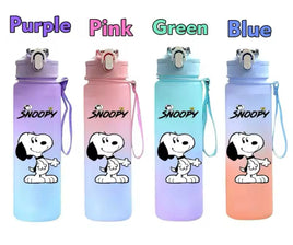 Snoopy Large Capacity Water Bottle With Removable Wrist Strap - Here's Snoopy! - snoopn4pnuts.com