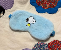 Snoopy Plush and Satin Sleep Mask