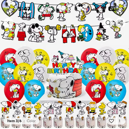 Peanuts 12 - Piece Party Cake Picks Set - Matching Party Ware Sold Separately - snoopn4pnuts.com