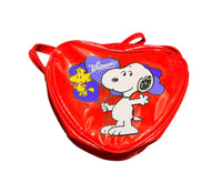 Snoopy Vinyl Heart-Shaped Shoulder Purse  -  On Sale!