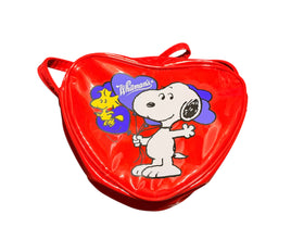 Snoopy Vinyl Heart-Shaped Shoulder Purse  -  On Sale!