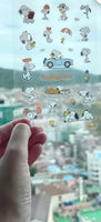 Snoopy Clear - Backed Sticker Set - snoopn4pnuts.com