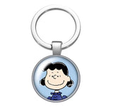 Peanuts Glass and Metal Key Chain - Lucy