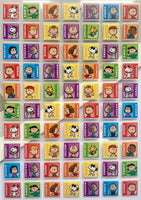 Peanuts Clear-Backed Mini Sticker Set - Names