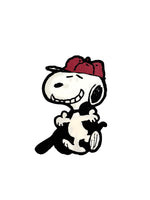 Snoopy Plastic Lenticular Sticker (Over 5" High!) - Baseball Player