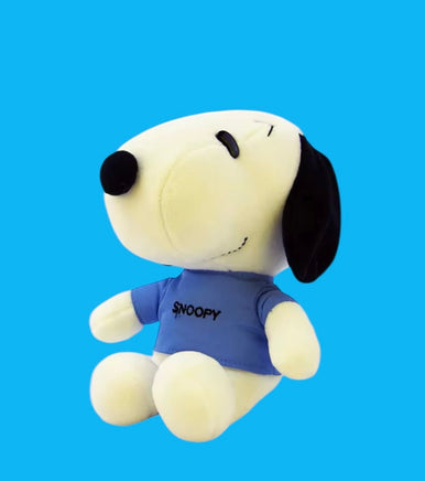Snoopy Hanging Doll With Tethered Suction Cup - Blue Shirt - snoopn4pnuts.com