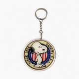 Snoopy Round Acrylic Key Chain - Since 1950   (2.5" Diameter)