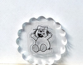 Peanuts Clear Vinyl Stamp On Thick Acrylic Block - Olaf  (Same Pliability As Rubber!)