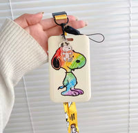 Snoopy Photo ID Case With Removable Lanyard - Great For Teachers, Students, Business and Medical Personnel, Etc. - snoopn4pnuts.com