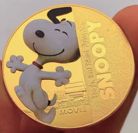 Peanuts 70th Anniversary Gold - Plated Commemorative Half Dollar Coin (Includes Snoopy Coin) - snoopn4pnuts.com