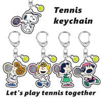 Peanuts Acrylic Key Chain With Dangling Tennis Ball