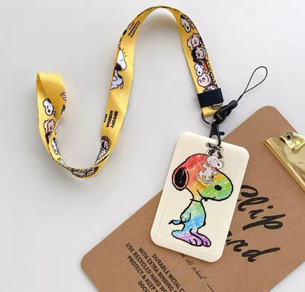Snoopy Photo ID Case With Removable Lanyard - Great For Teachers, Students, Business and Medical Personnel, Etc. - snoopn4pnuts.com