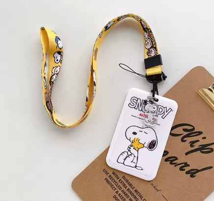 Snoopy Photo ID Case With Removable Lanyard - Great For Teachers, Students, Business and Medical Personnel, Etc. - snoopn4pnuts.com