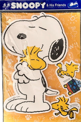 Peanuts Large Self - Adhesive Laminated Foam Wall Decor (3 Pieces) - Snoopy and Friends - snoopn4pnuts.com