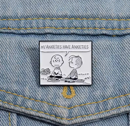 Charlie Brown and Linus Enamel Pin - snoopn4pnuts.com